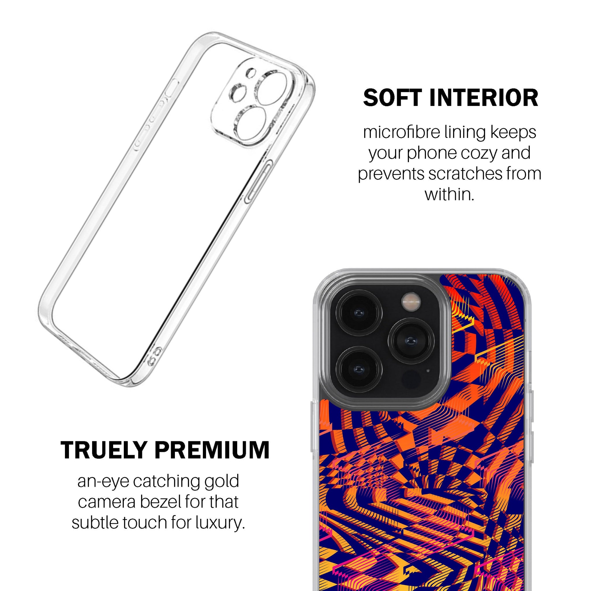 Trippy Grid Illusion Phone Cover