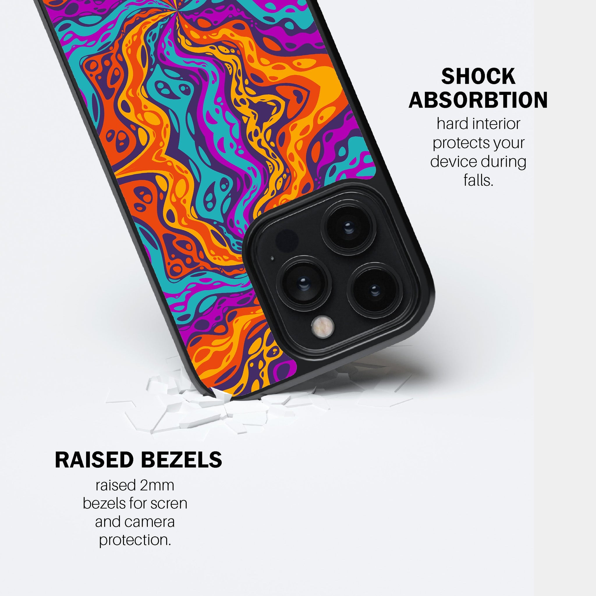 Lava Wave Swirl Phone Cover