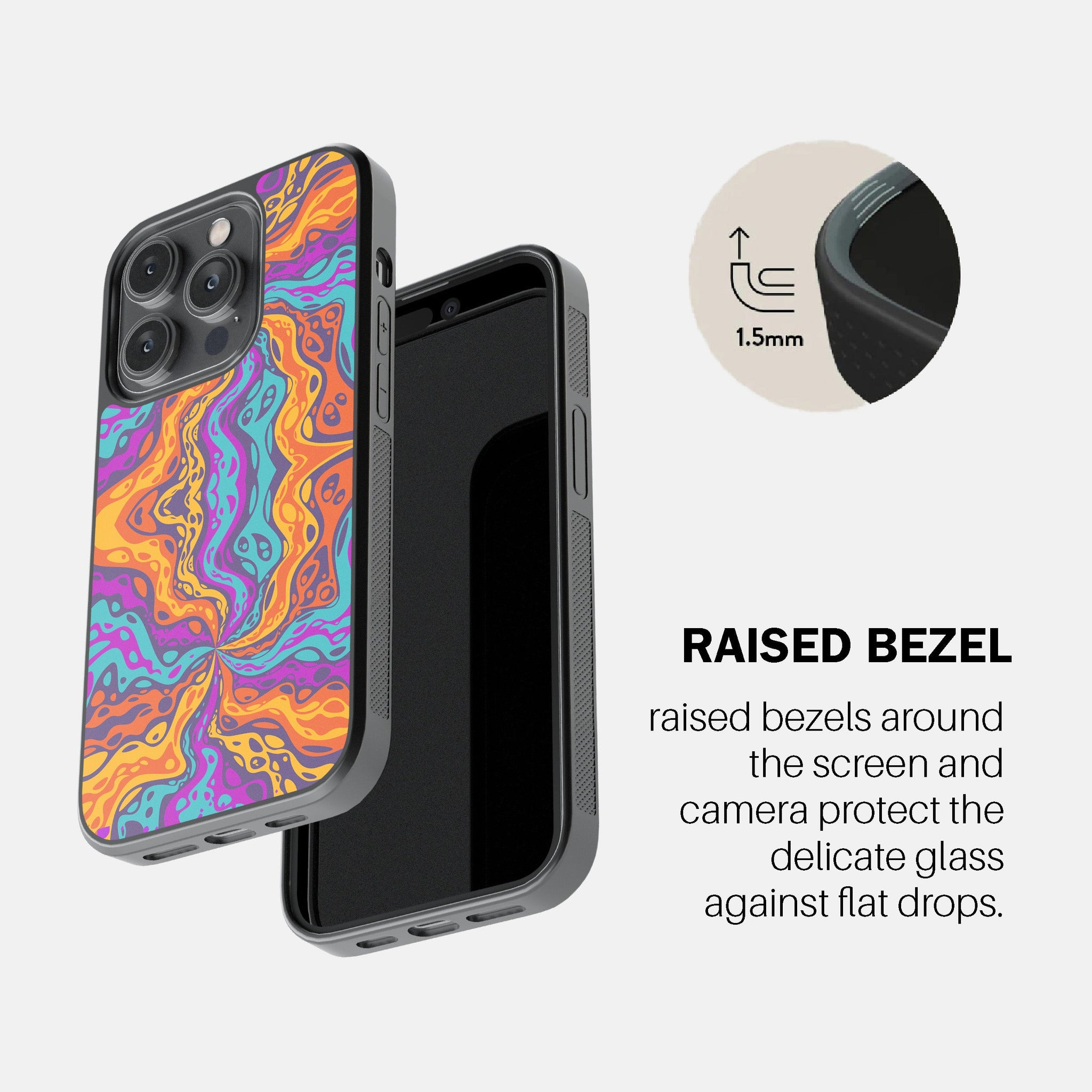 Lava Wave Swirl Phone Cover