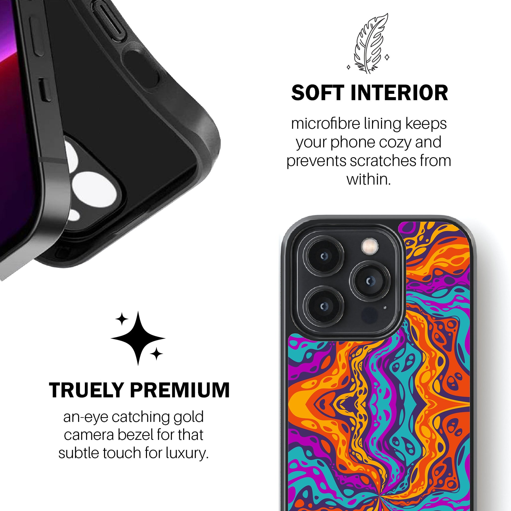 Lava Wave Swirl Phone Cover