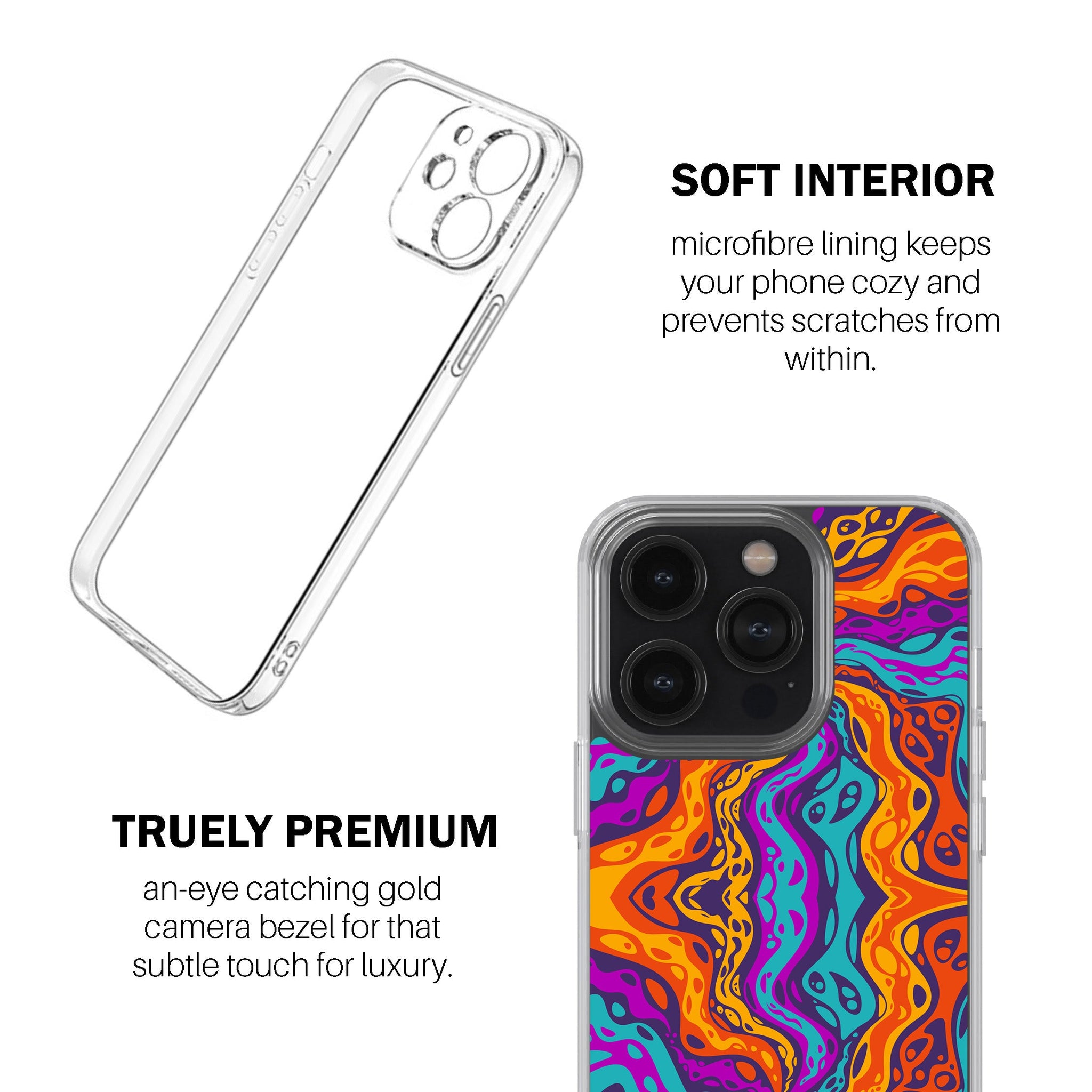 Lava Wave Swirl Phone Cover
