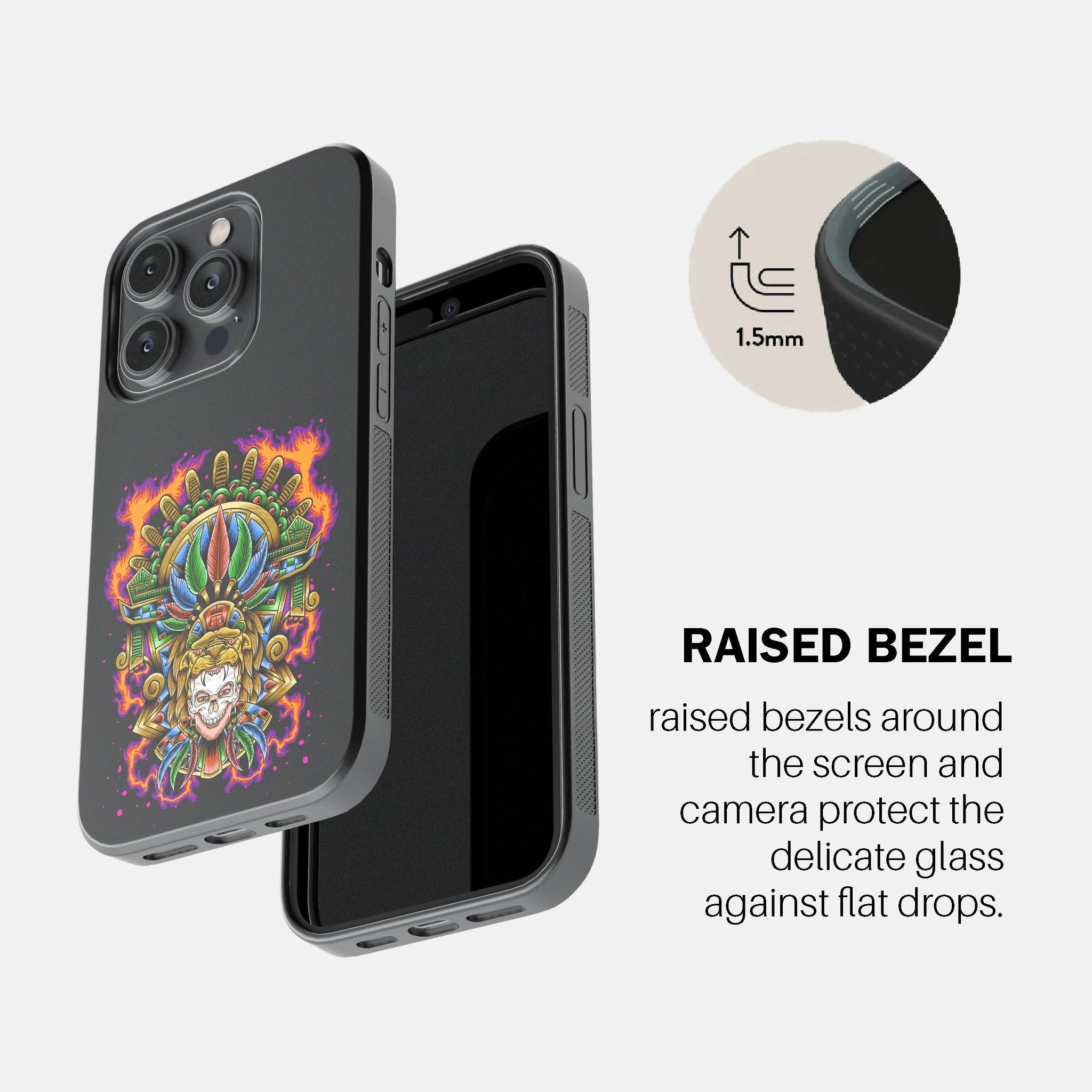 Aztec Flame Warrior Phone Cover