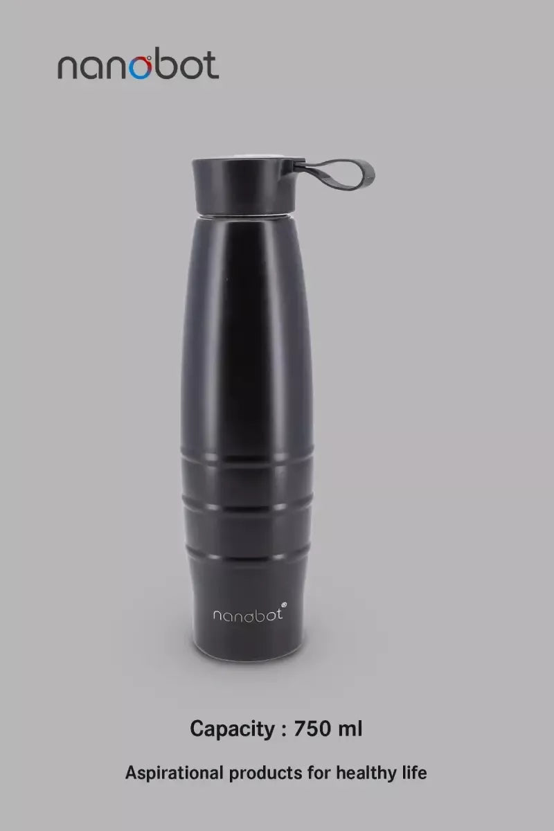 Nanobot Stainless Steel Black Panther Water Bottle - 750 ml