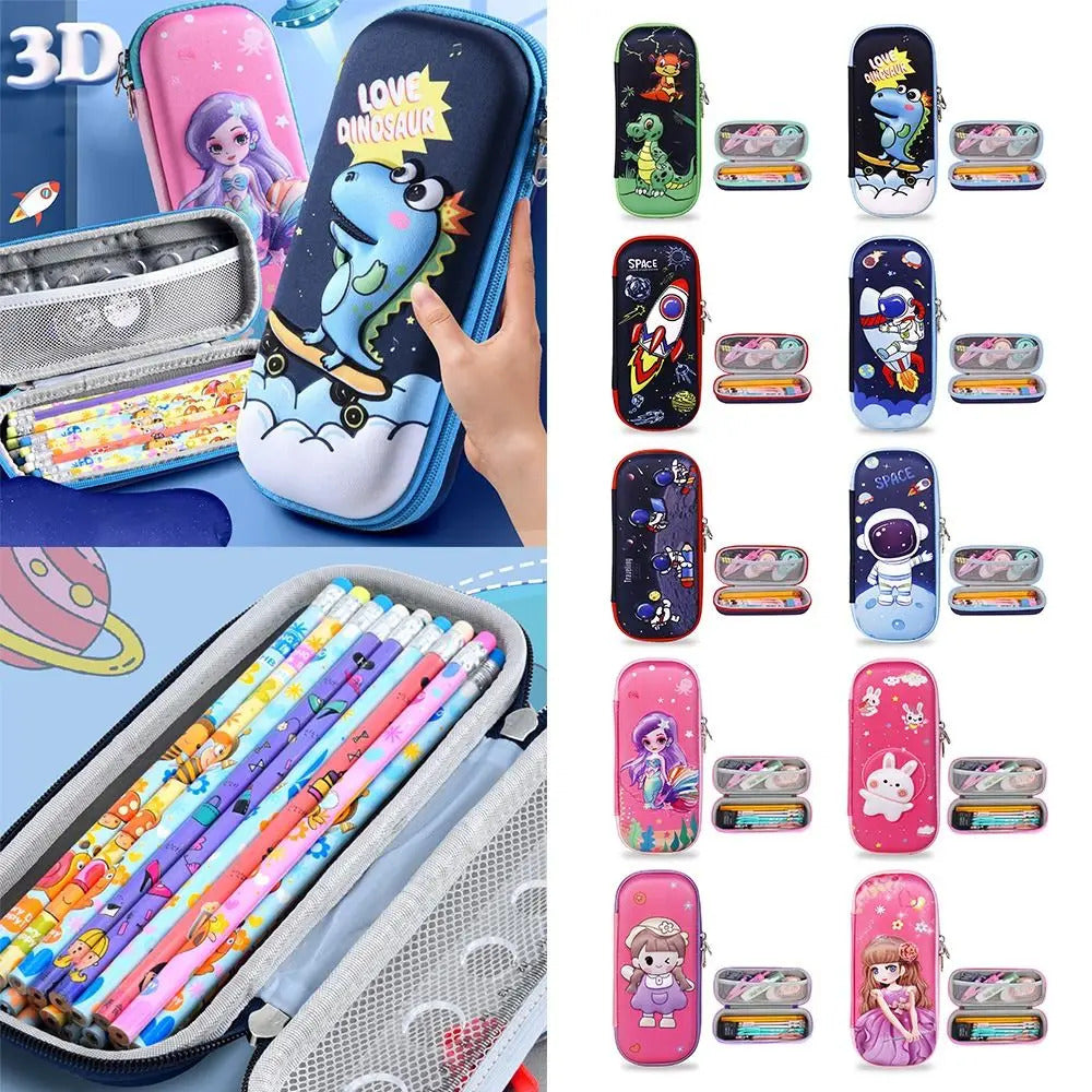 3D Hard Cartoon Pencil Case