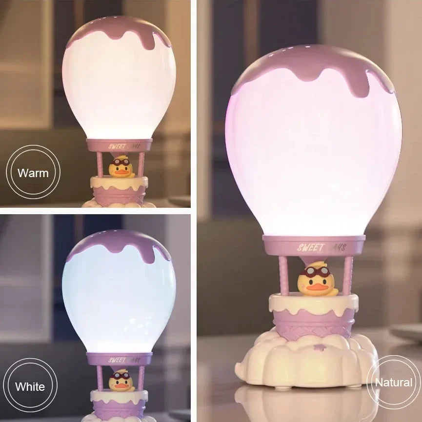 Ice-Cream Hot Gas Air Balloon Night Lamp