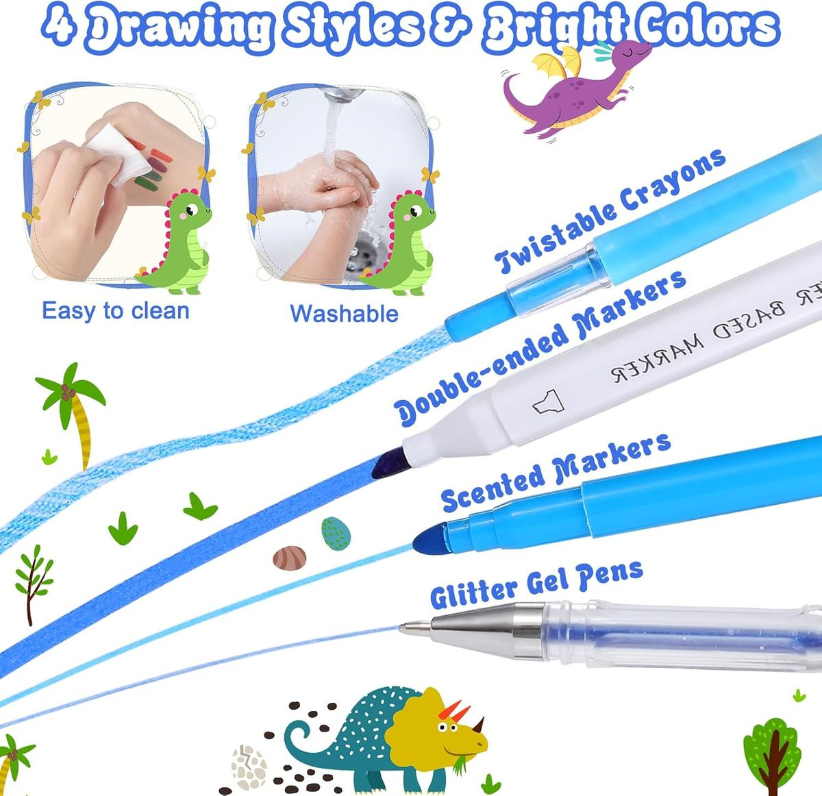 Dino Ultimate Coloring Art Supply Set