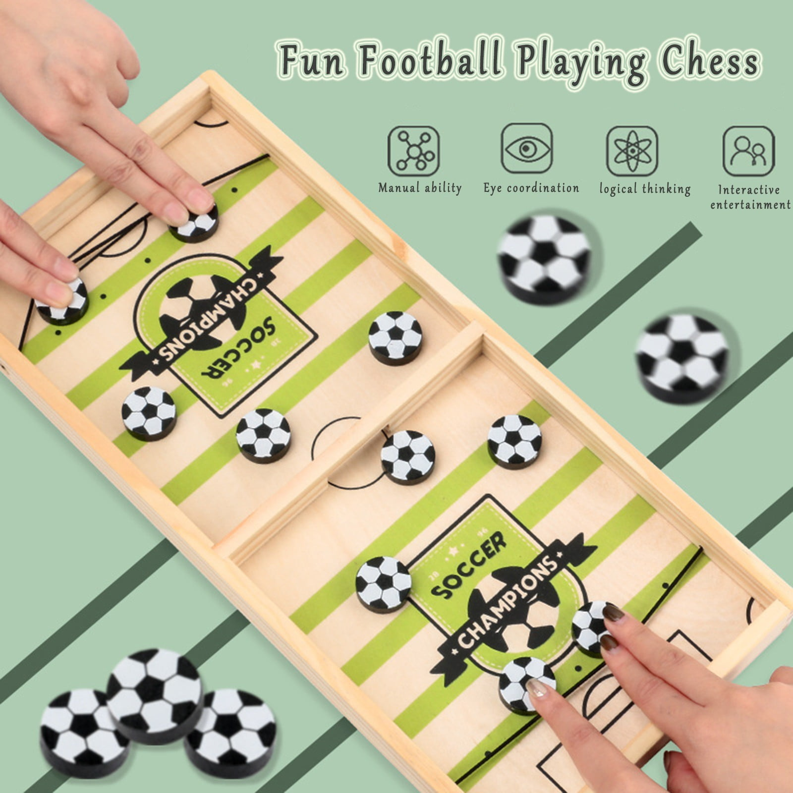 Wooden Table Slingshot Football Board Game – Fun for All Ages!