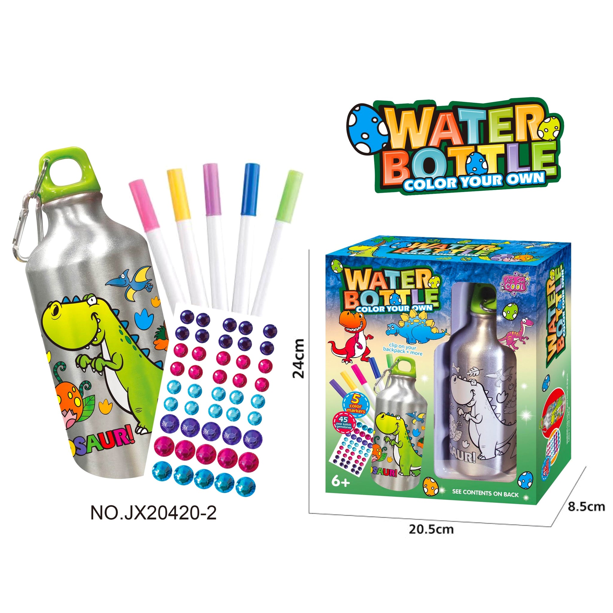 Creative Coloring Water Bottle Art Kit