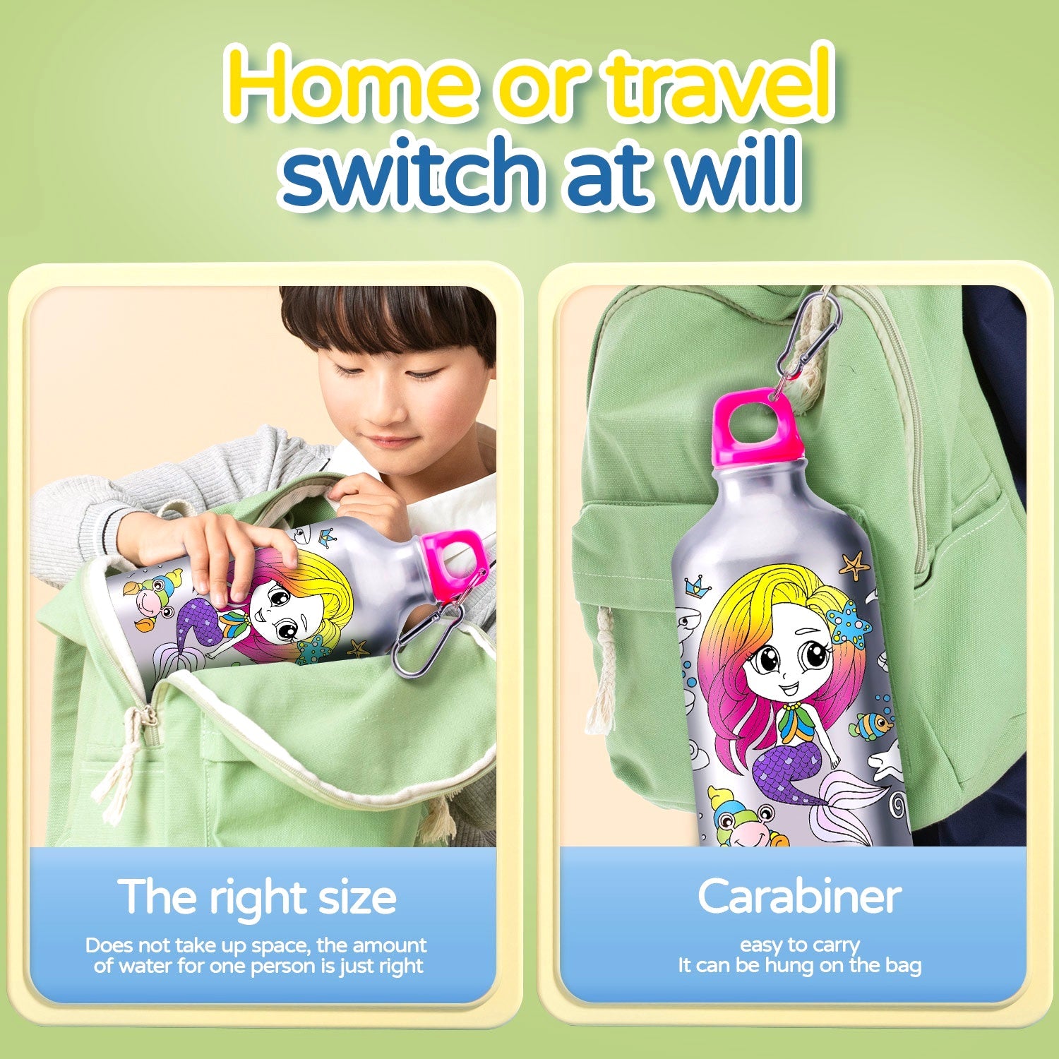 Creative Coloring Water Bottle Art Kit