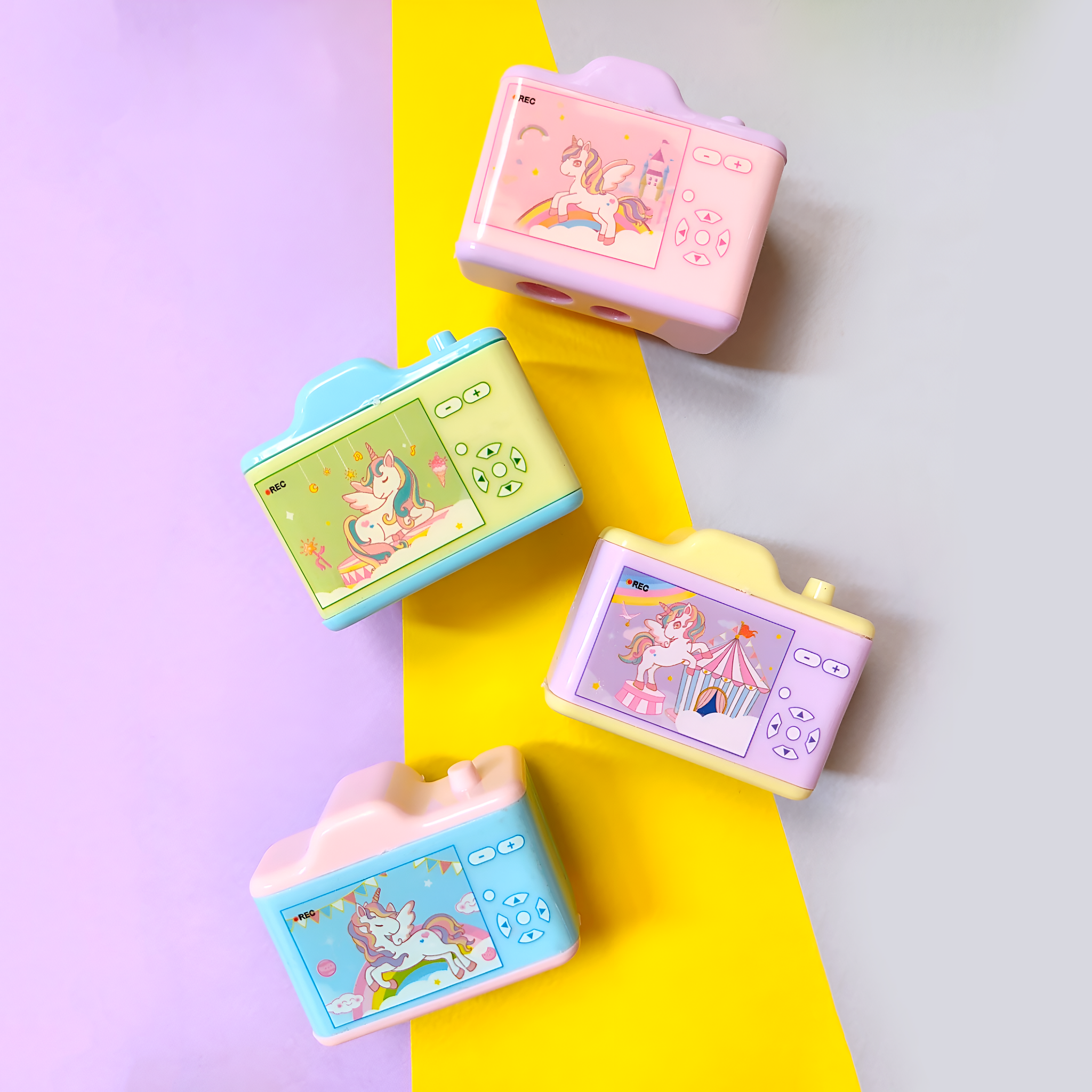 Unicorn Cam Dual Hole Pencil Sharpener – Cutest Desk Buddy!