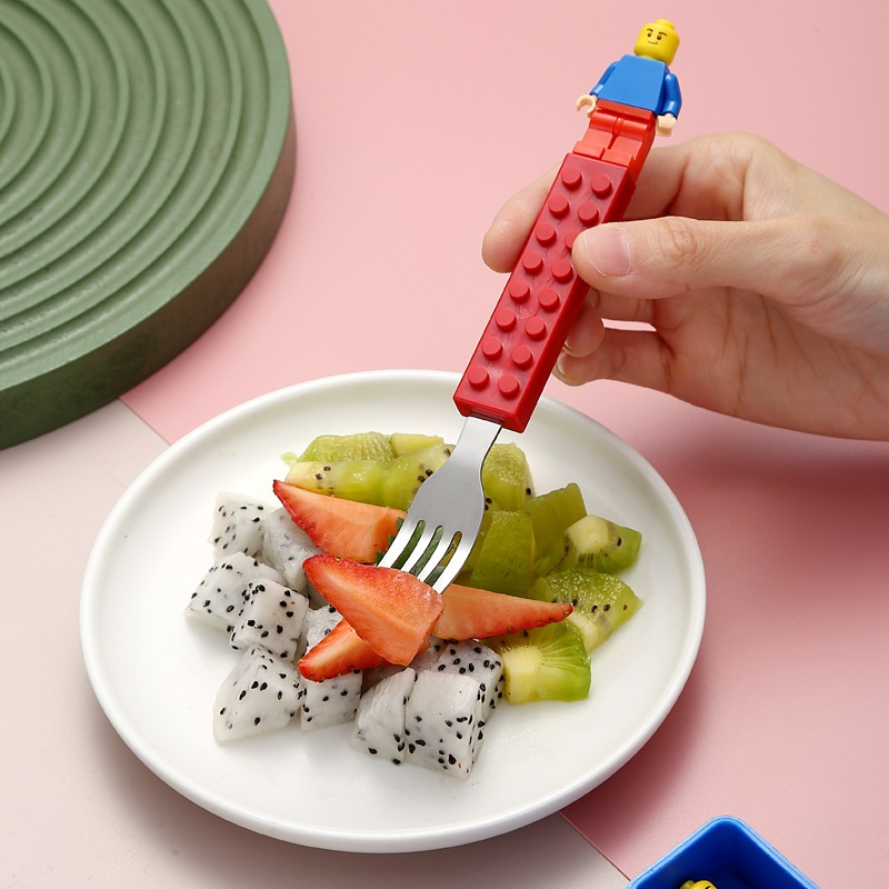 Lego Stainless Steel Spoon & Fork Set