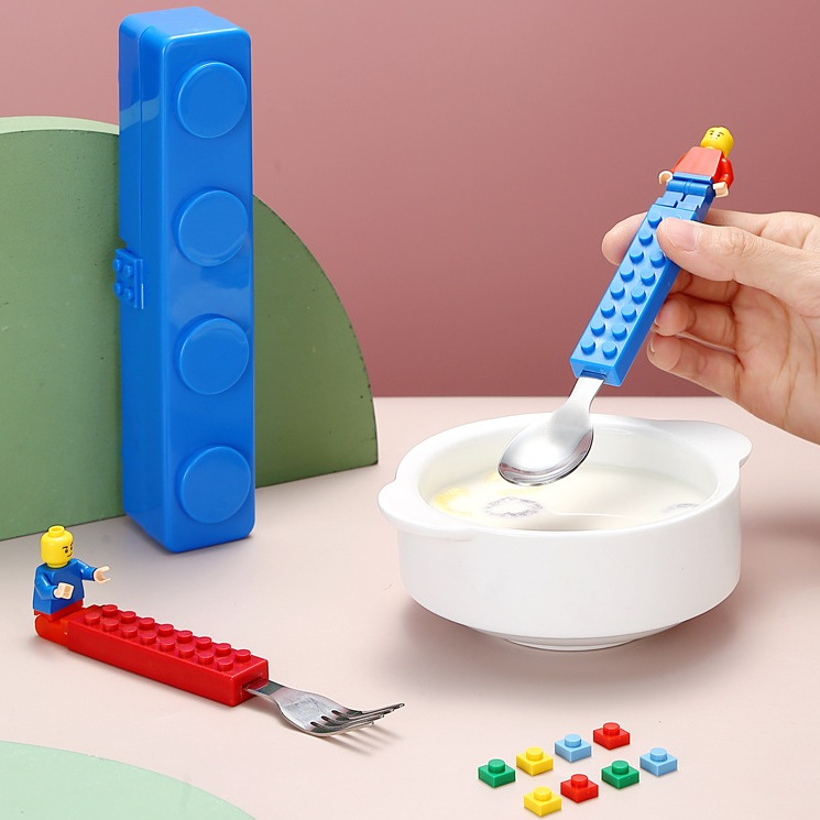Lego Stainless Steel Spoon & Fork Set