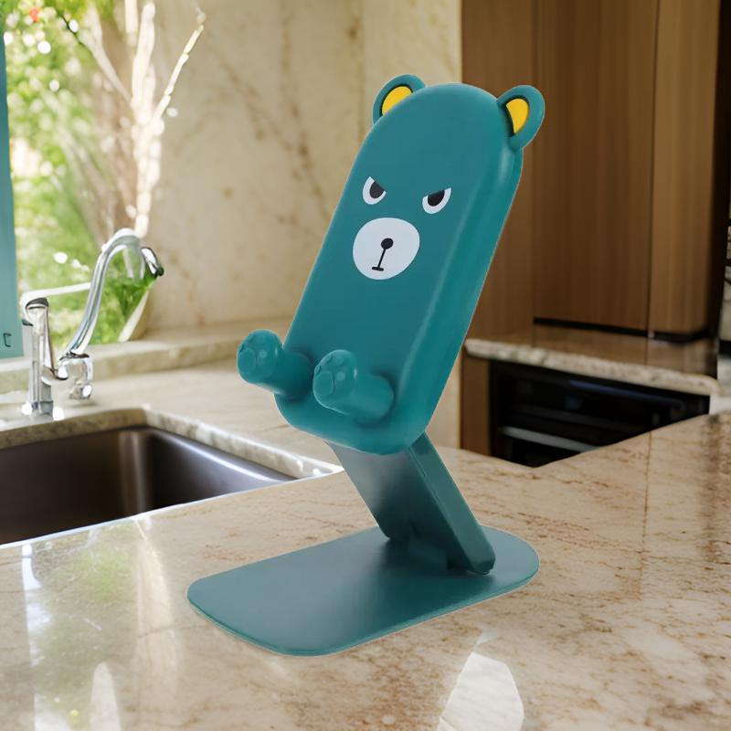 Portable Desktop Mobile & Tablets Holder with Cartoon Design, Foldable Feature (Assorted)