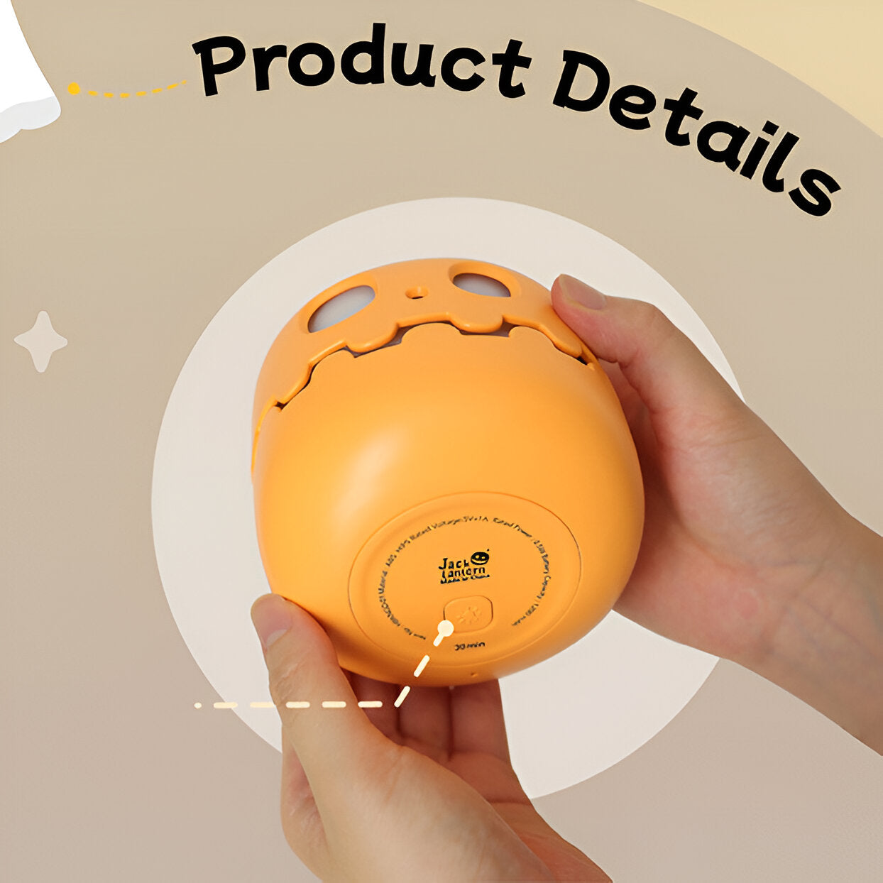 Spooky-Cute Pumpkin LED NIght Lamp