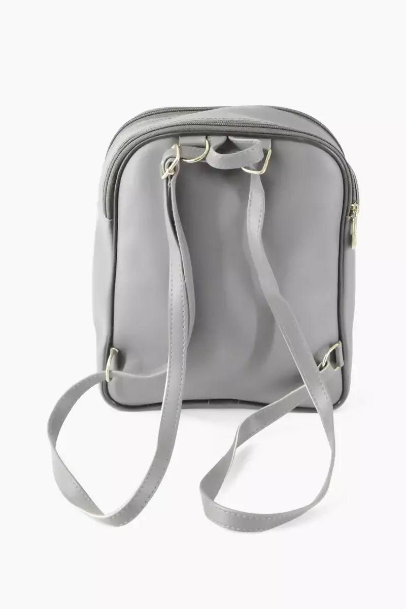 Trendy Casual Backpack for Girls - Dark Grey