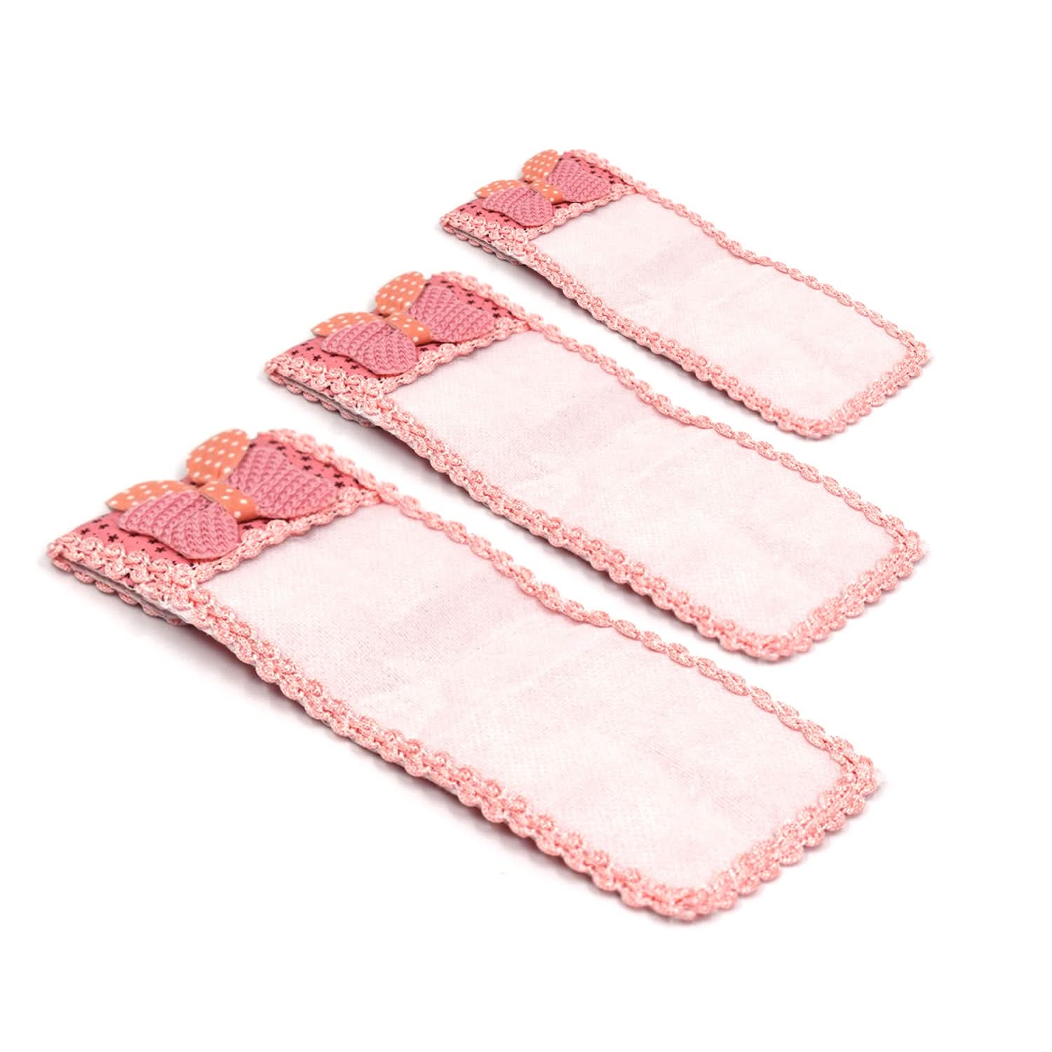 3-Piece Remote Control Dust Covers with Bow Knot – Small, Medium & Large