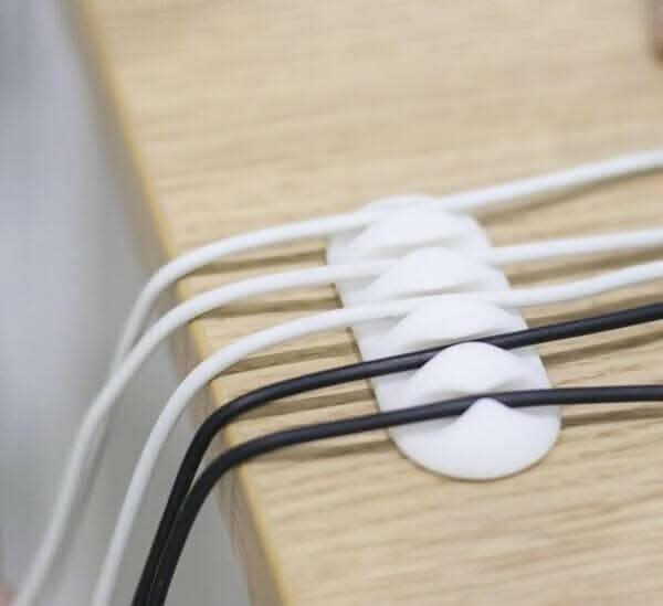 P-Plus International 10pcs Cable Clips (White)