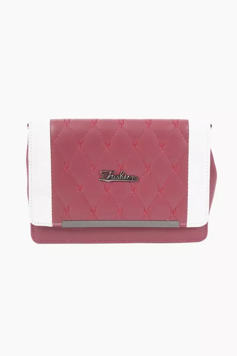 Dual Color Trendy Sling Bag for Women and Girls - Maroon