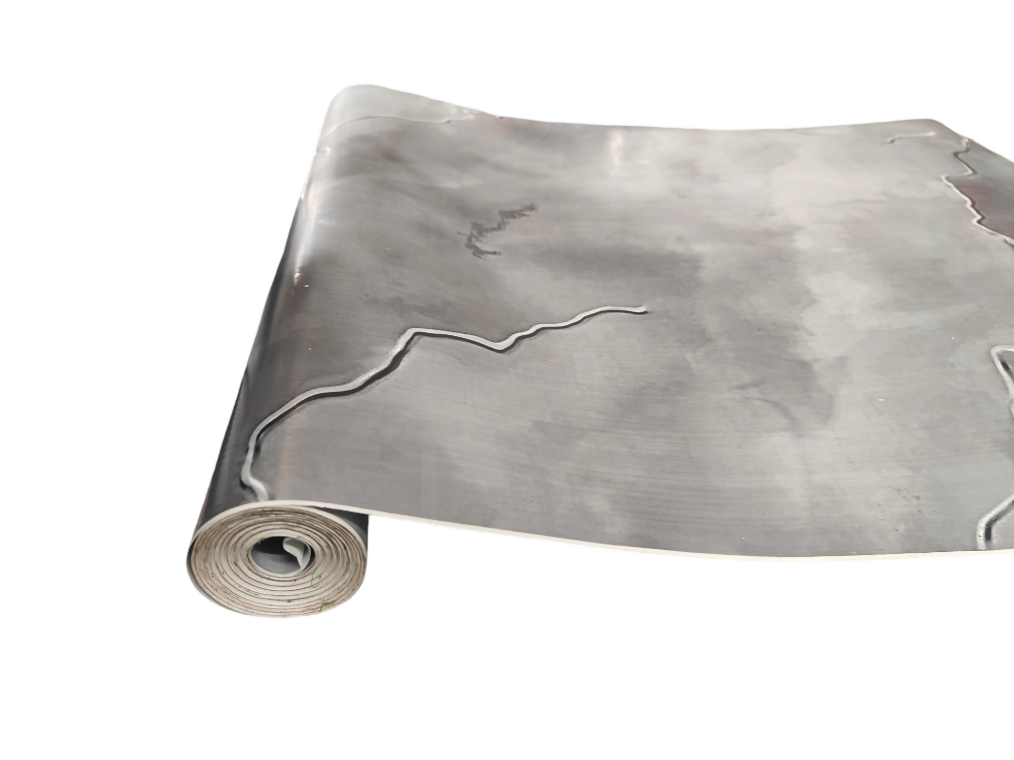 Mopak Decor Classics Grey Wallpaper- Pack of 1 (Size:100 cm x 45 cm)