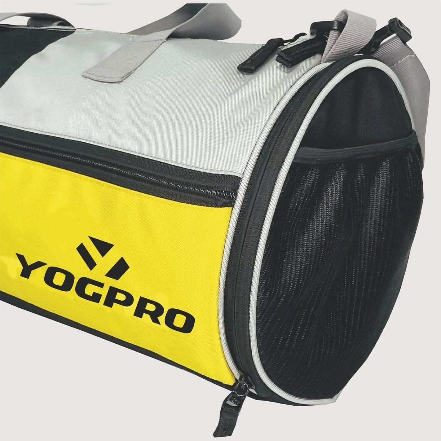 Yogpro Gym Bag, Sports Bag for Men & Women with Separate Shoes Compartment (Black)