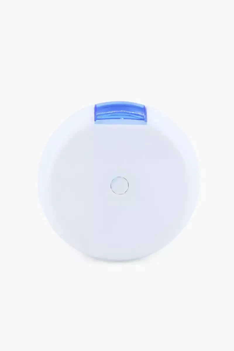 Plastic Mini Pill Storage Box - 8cm (Blue & White)