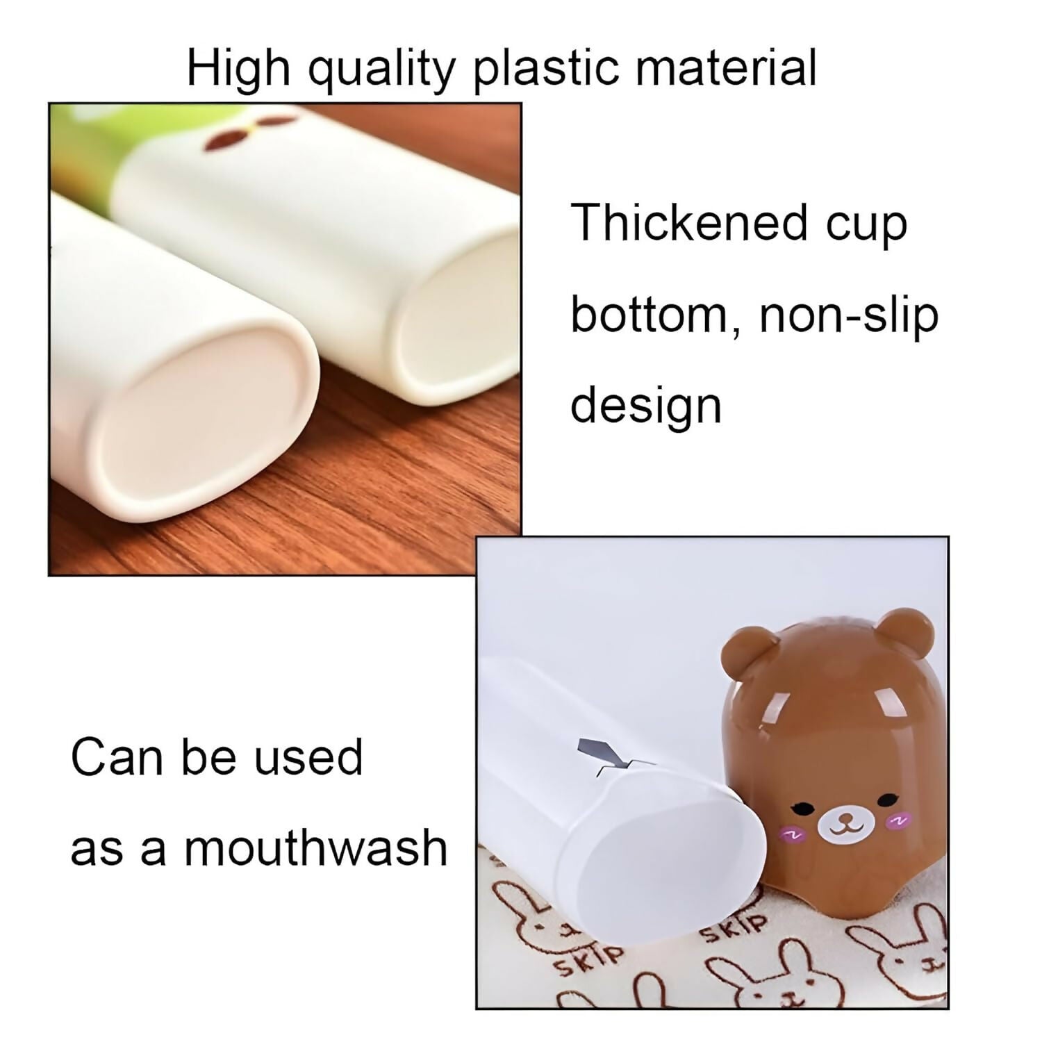 Portable Cartoon Toothbrush Holder for Cute Travel & Camping Storage Case for Bathroom Use