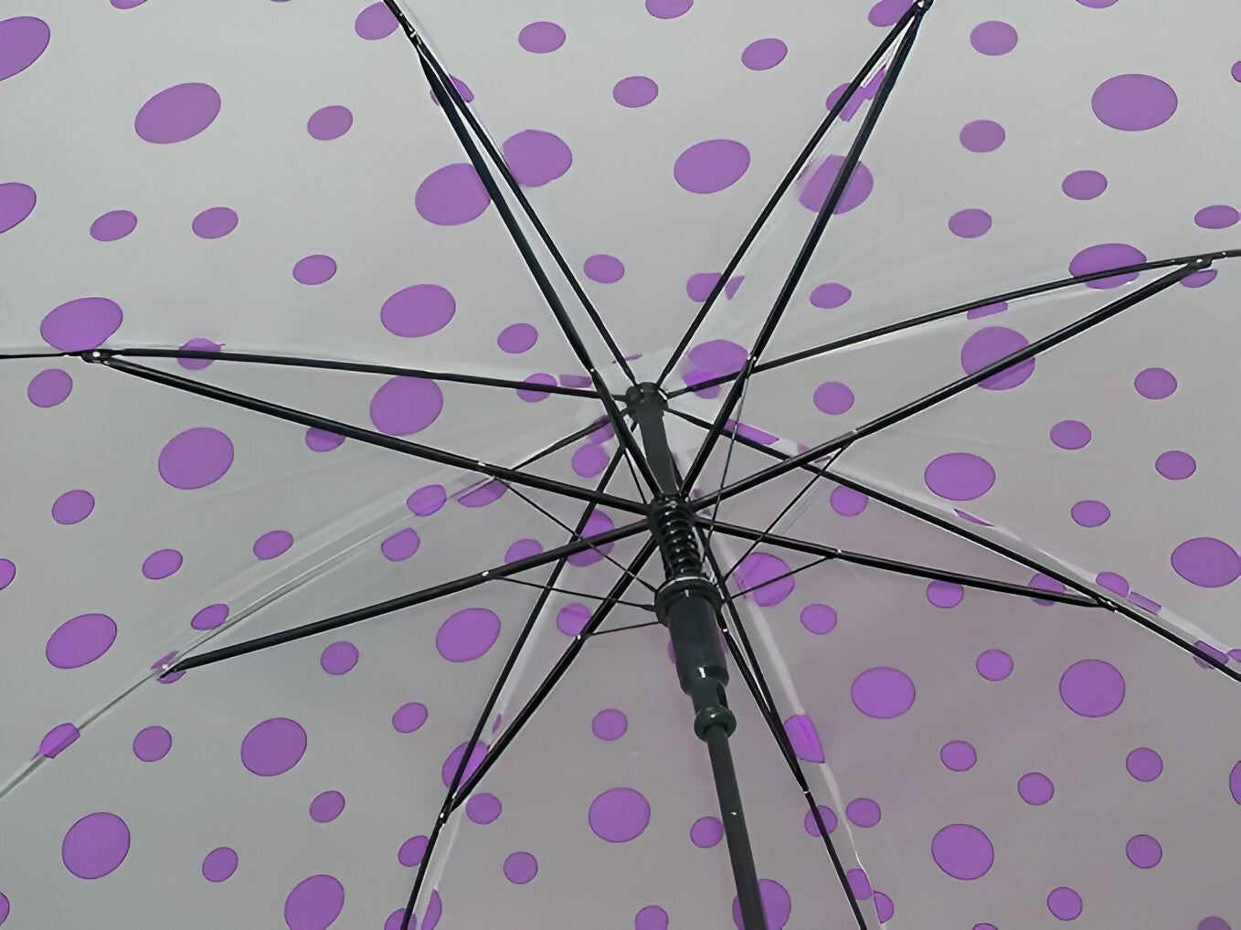 Dotted Design Waterproof Folding Umbrella for Rain & Sun Protection (Random Color)