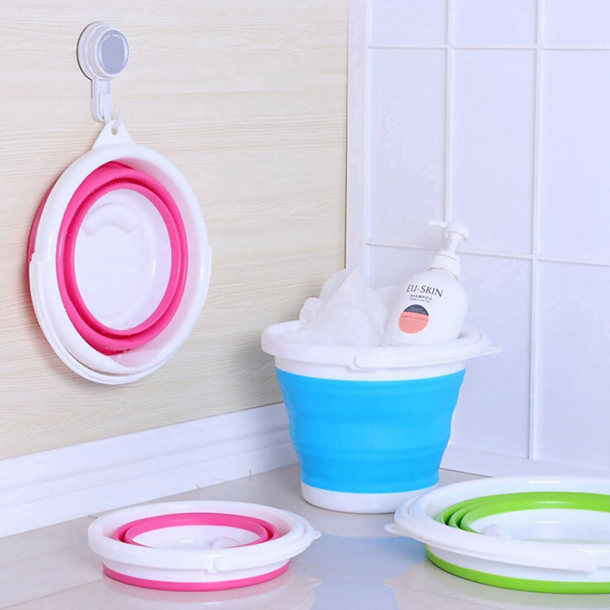 10 Litre Folding Water Bucket with Handle Portable & Foldable