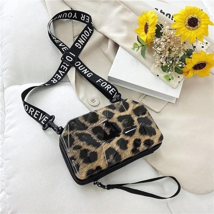 Fashion Street FS 3D Sling Box Bag (Brown)