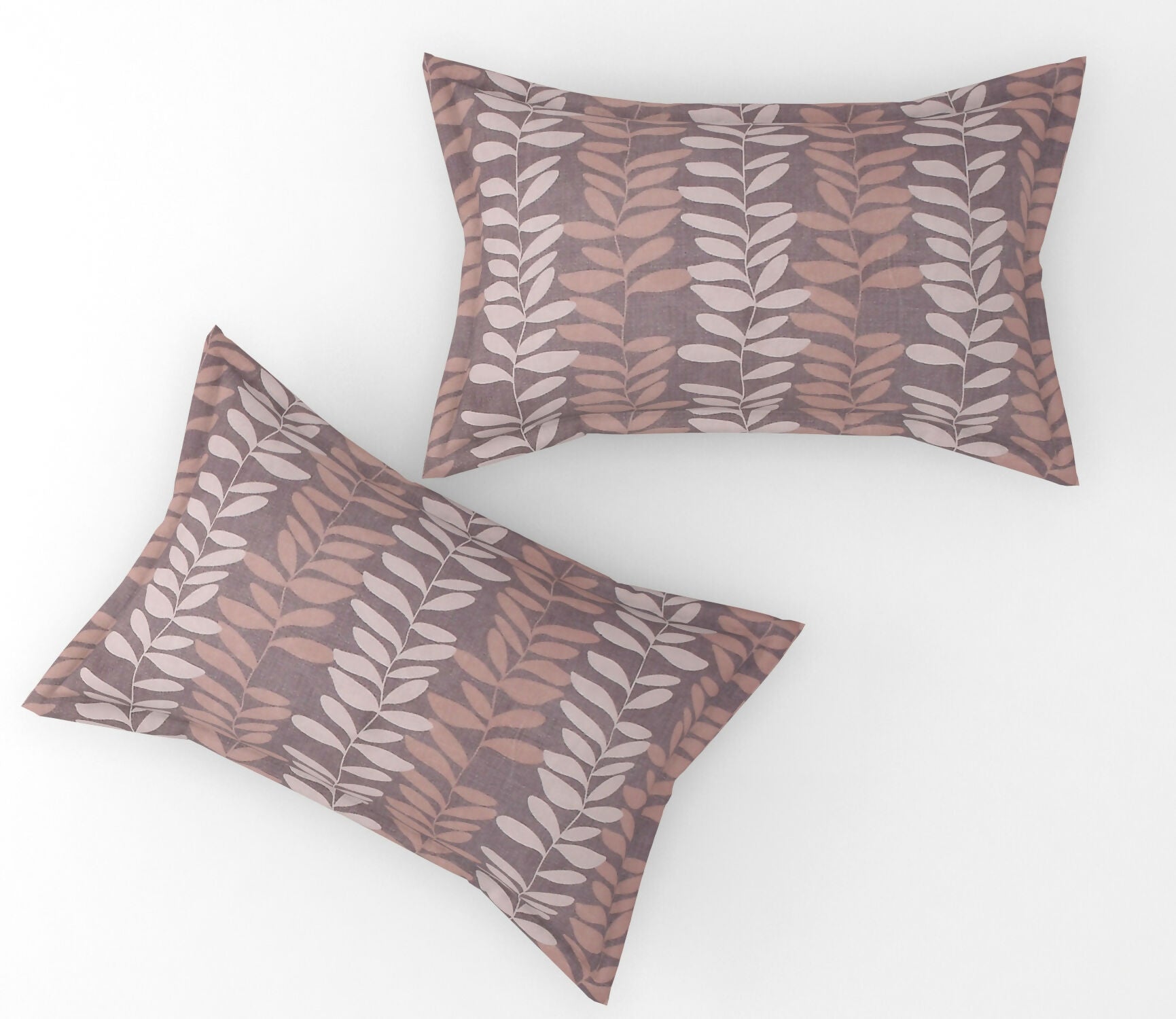 Glace Cotton Elastic Fitted Bedsheet  (Brown)
