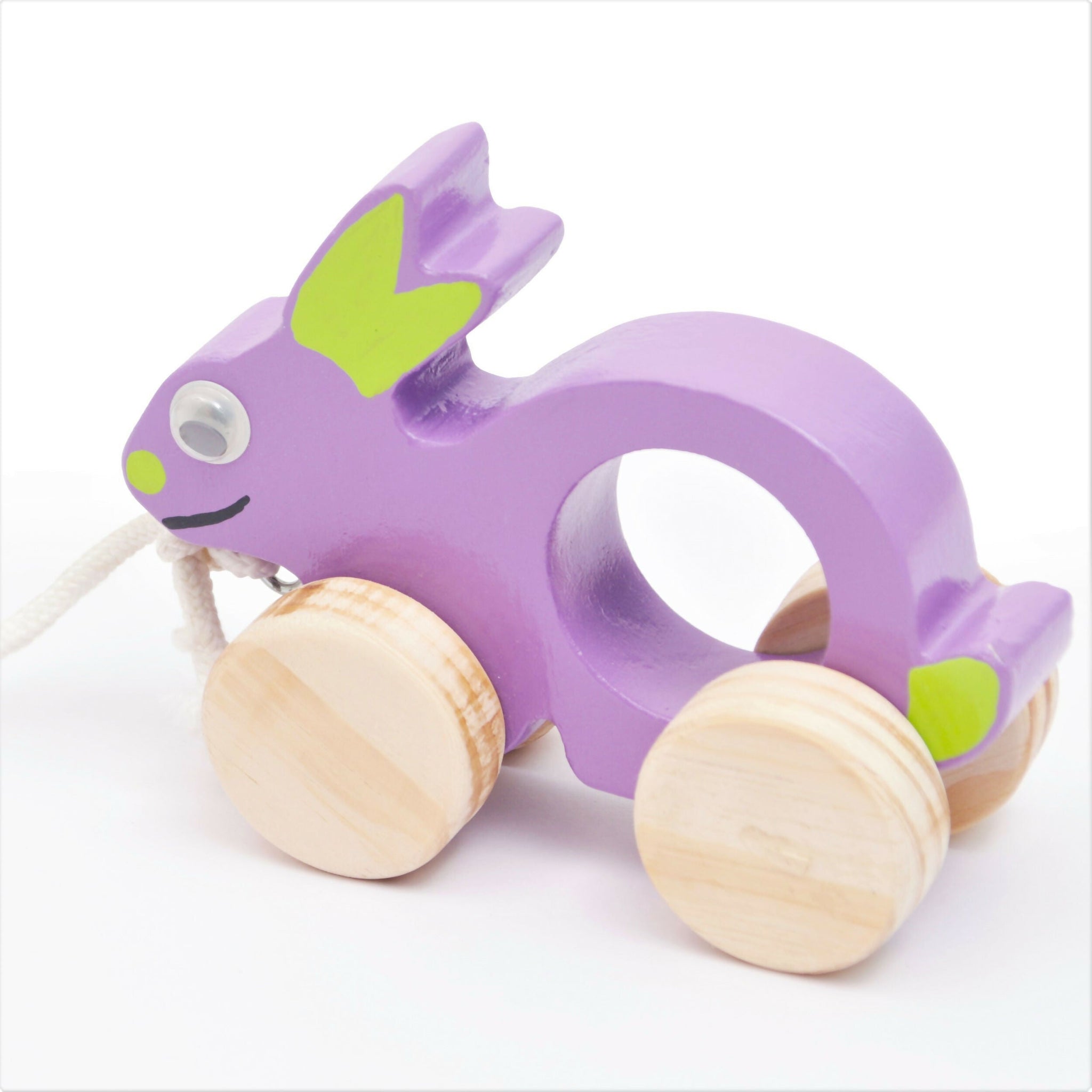 Wooden Rabbit Pull Toys (1 pcs)