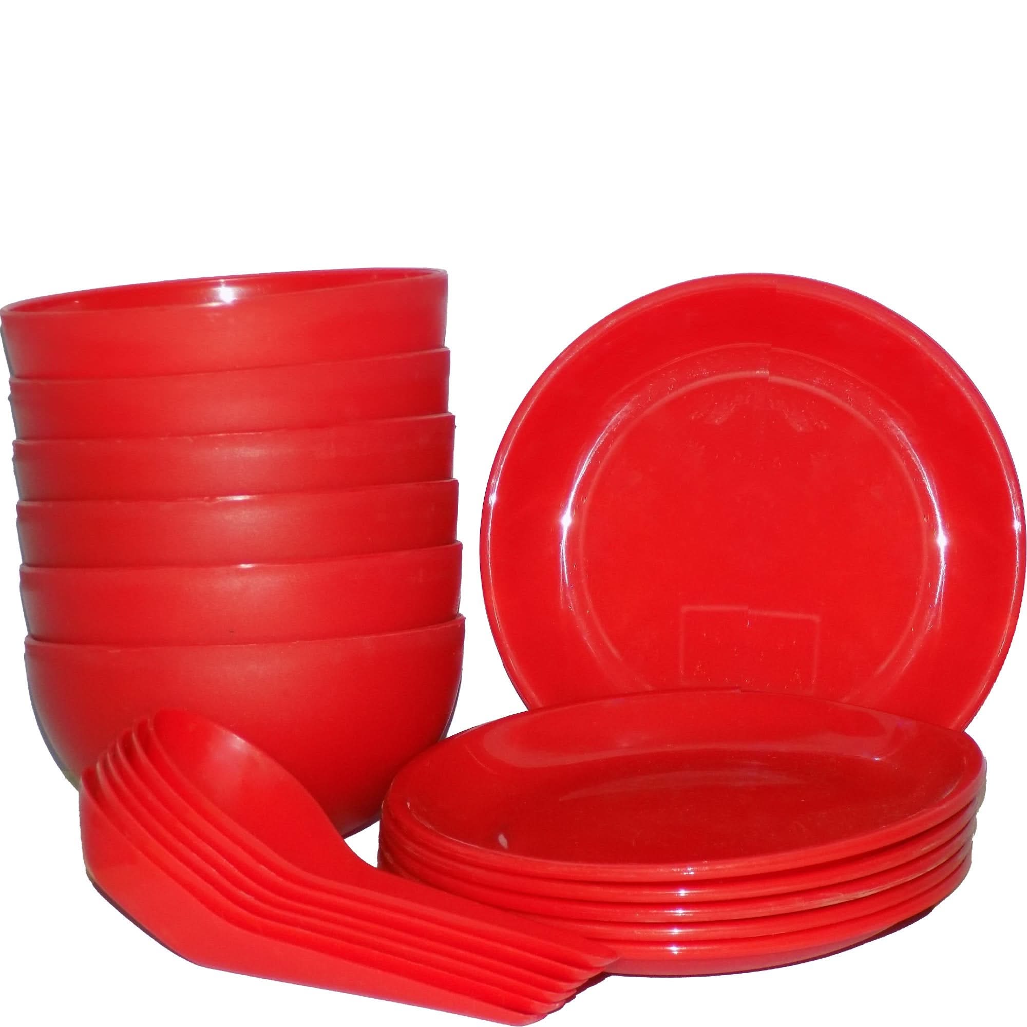 Soup Bowl Set with Spoons & Saucers – 18-Piece