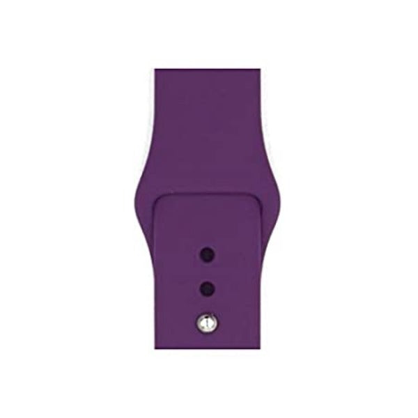 Purple Plain Silicone Strap For Watch Series 1 (42mm/44mm/45mm/46mm/49mm)