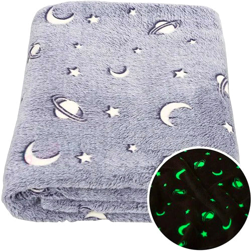 Moon Star Magic Glow in the Dark Blanket