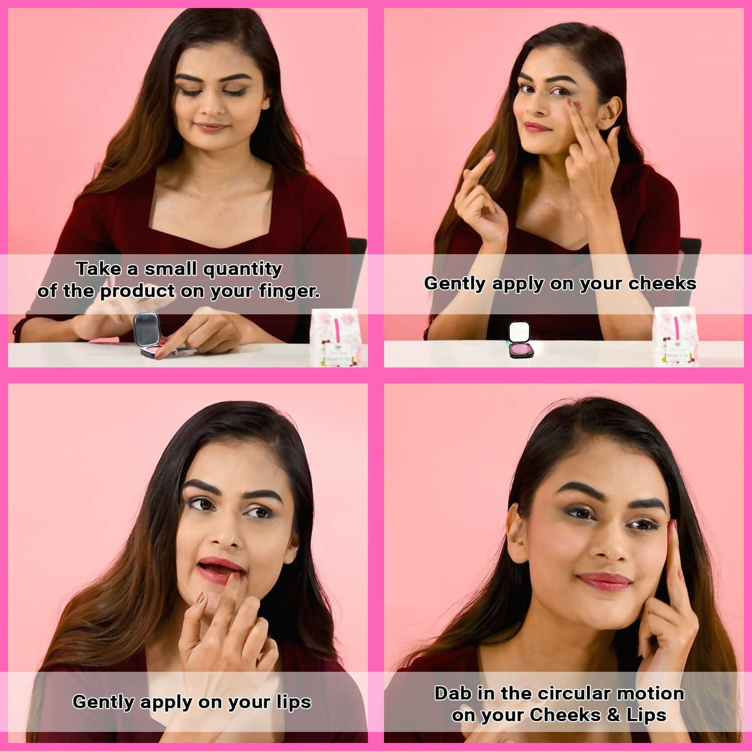 Natural Blush It Up Lip and Cheek Tint Pink Lemonade (10gm)