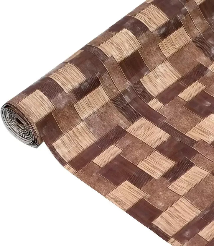 Mopak Decor Shelf Liner used for Wardrobe kitchen cabinet Drawer Slab Roll - (Brown)