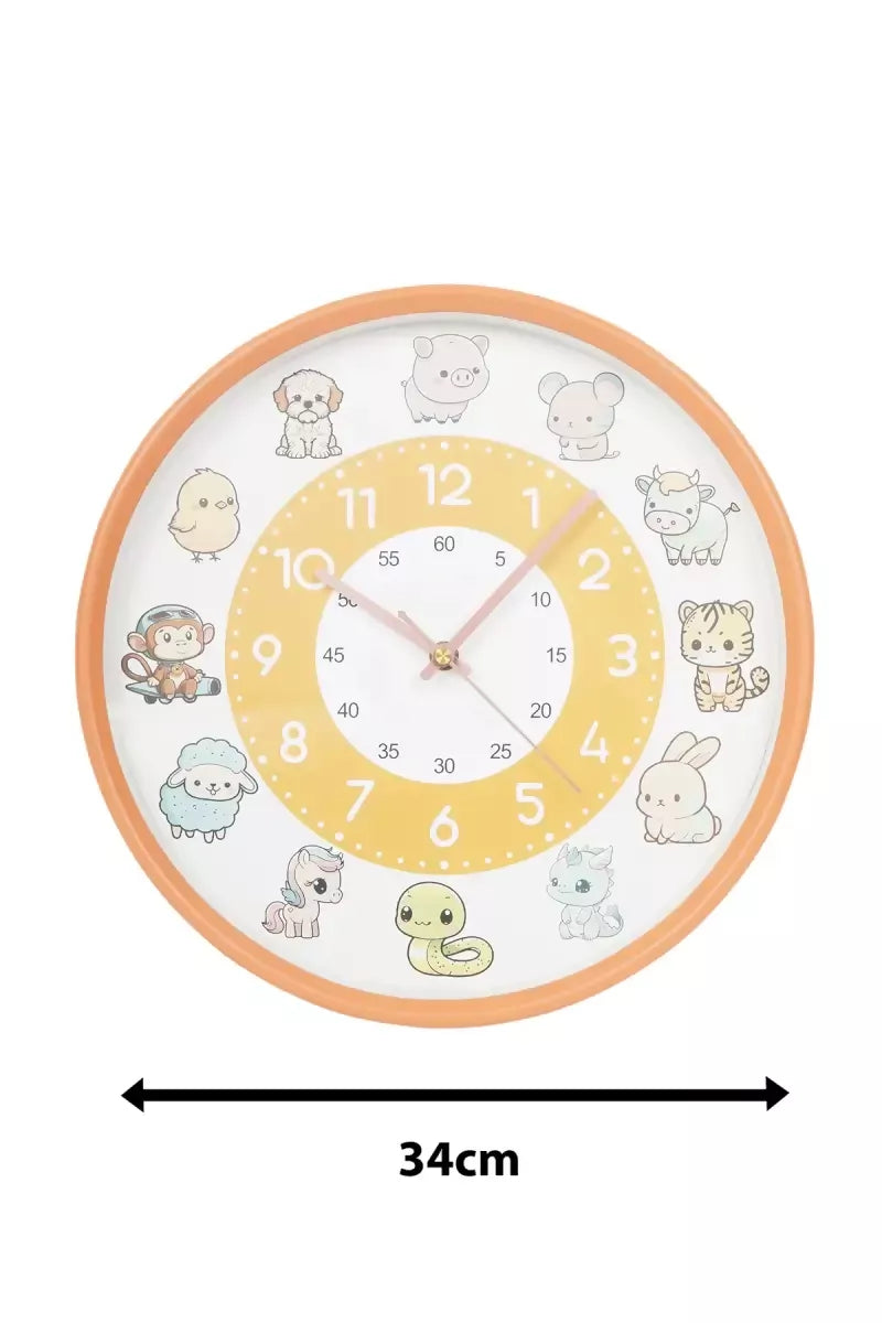 Plastic Analog Wall Clock - 34 cm