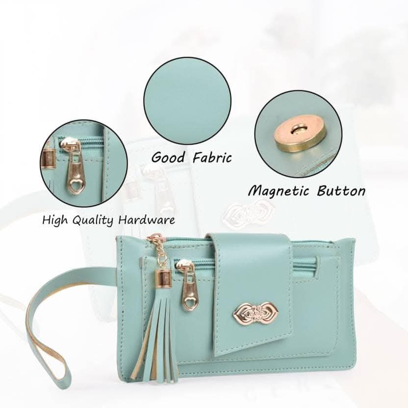 Casual Green Clutch for Women / girls