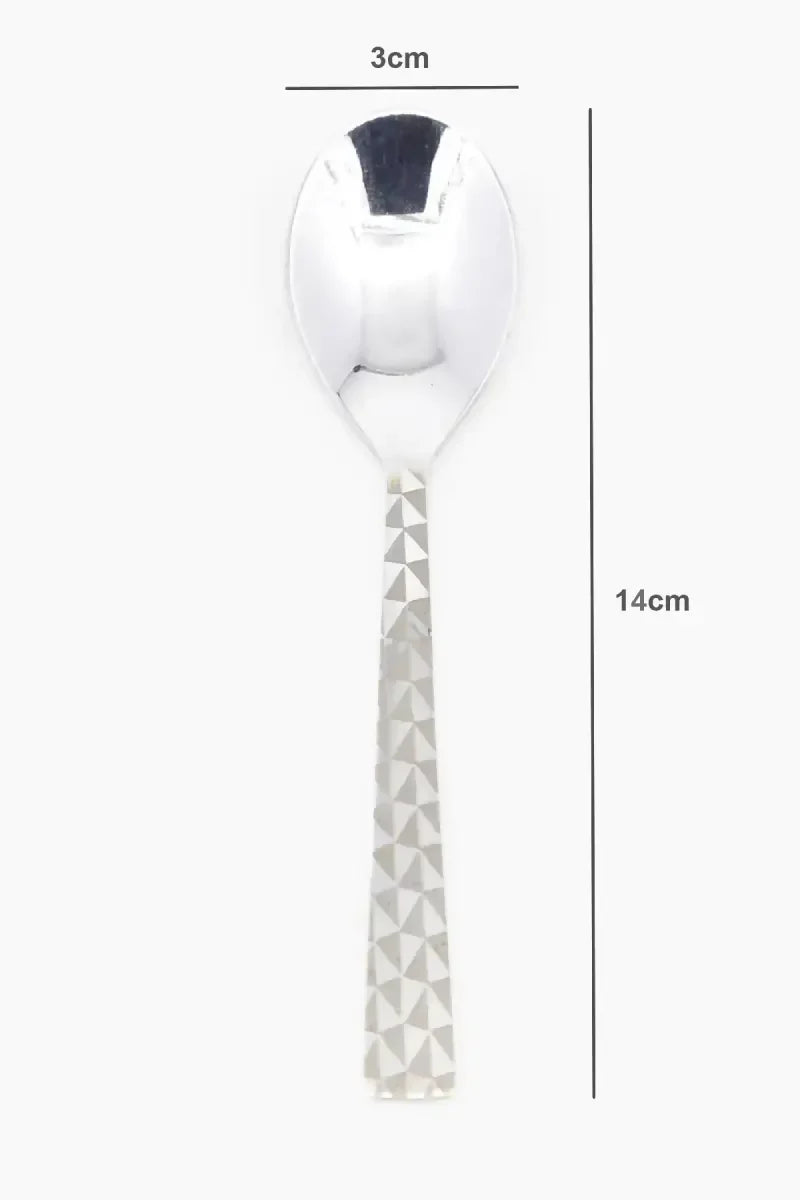 Prabha - Stainless Steel Chess Coffee Spoon Set - 14cm