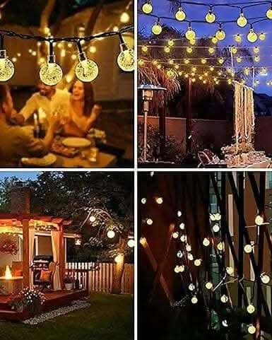 Crystal bubble shaped ball LED string light (14 lightS)