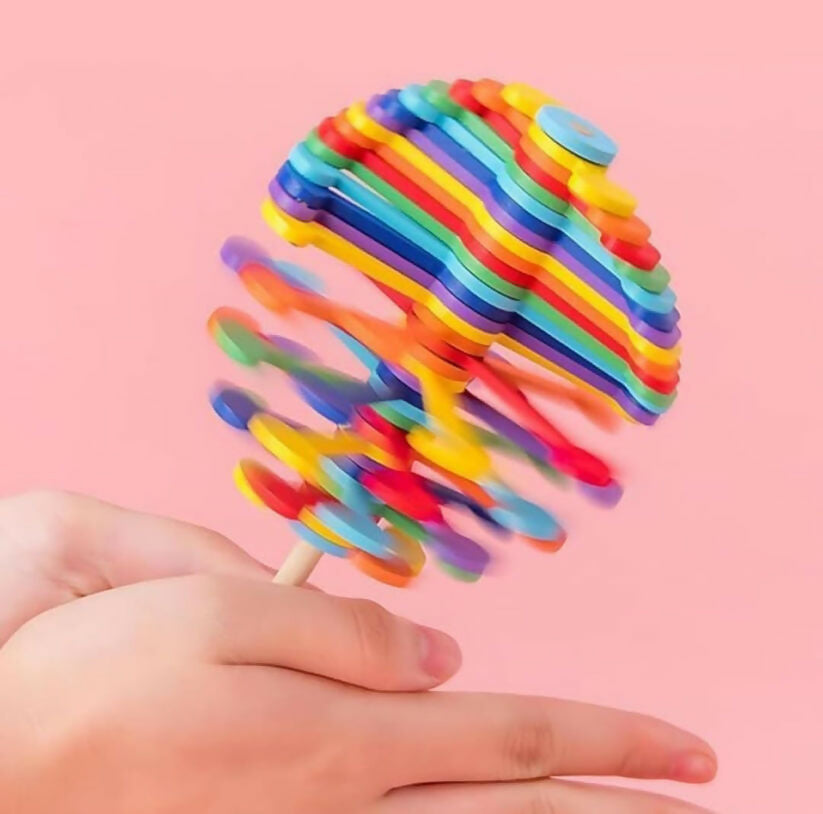 Candy Flower Spin Toy for Kids Fun Stress Relief Toy Perfect Return Gift for Boys and Girls