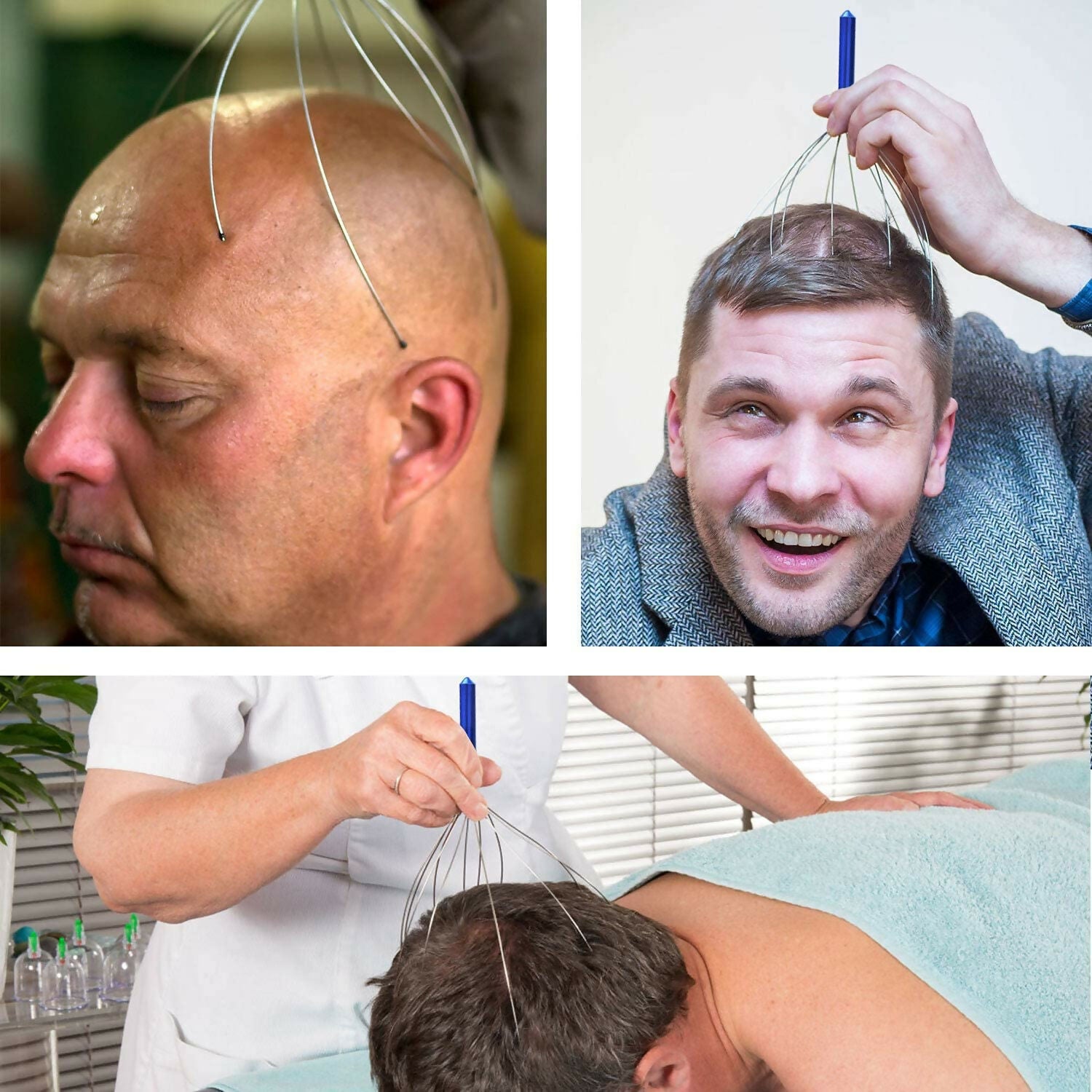 Head Scalp Massager Tool for Stress Relief & Relaxation