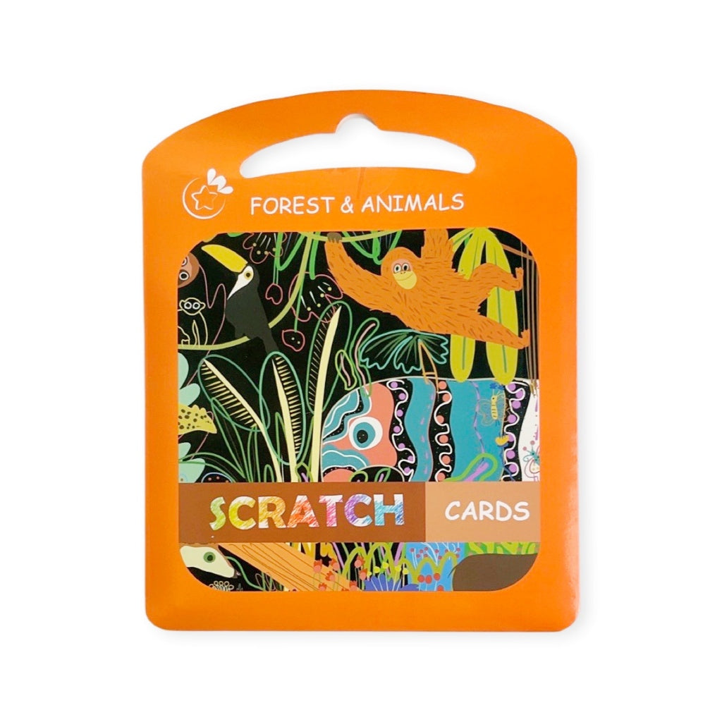 Kids' Painting Fun Scratch Cards 4 Sheets