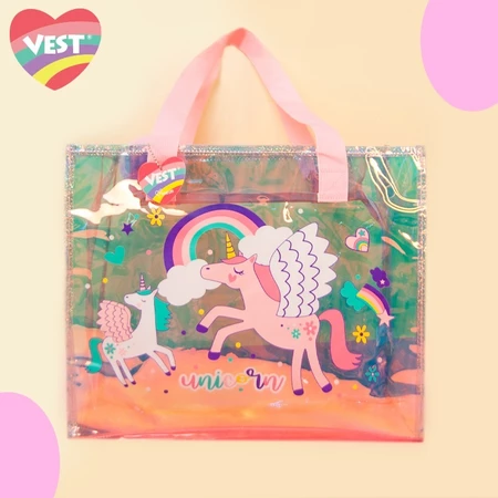 Unicorn Holographic Tote Bag