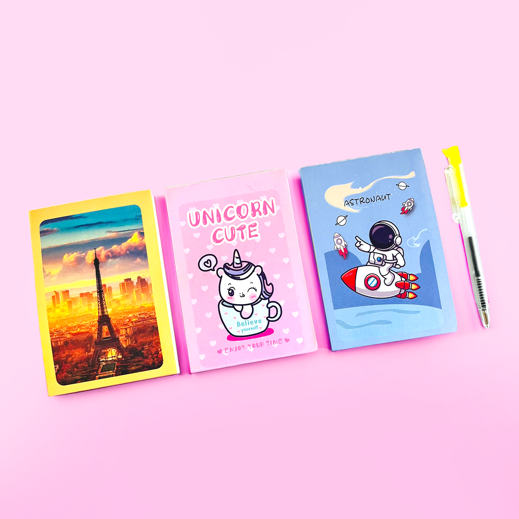 Foldable Pocket Notebook with Pen