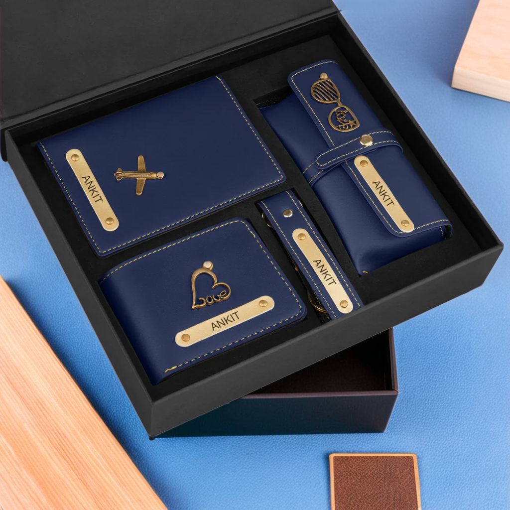 Custom Corporate Gift Set: Wallet & Essentials