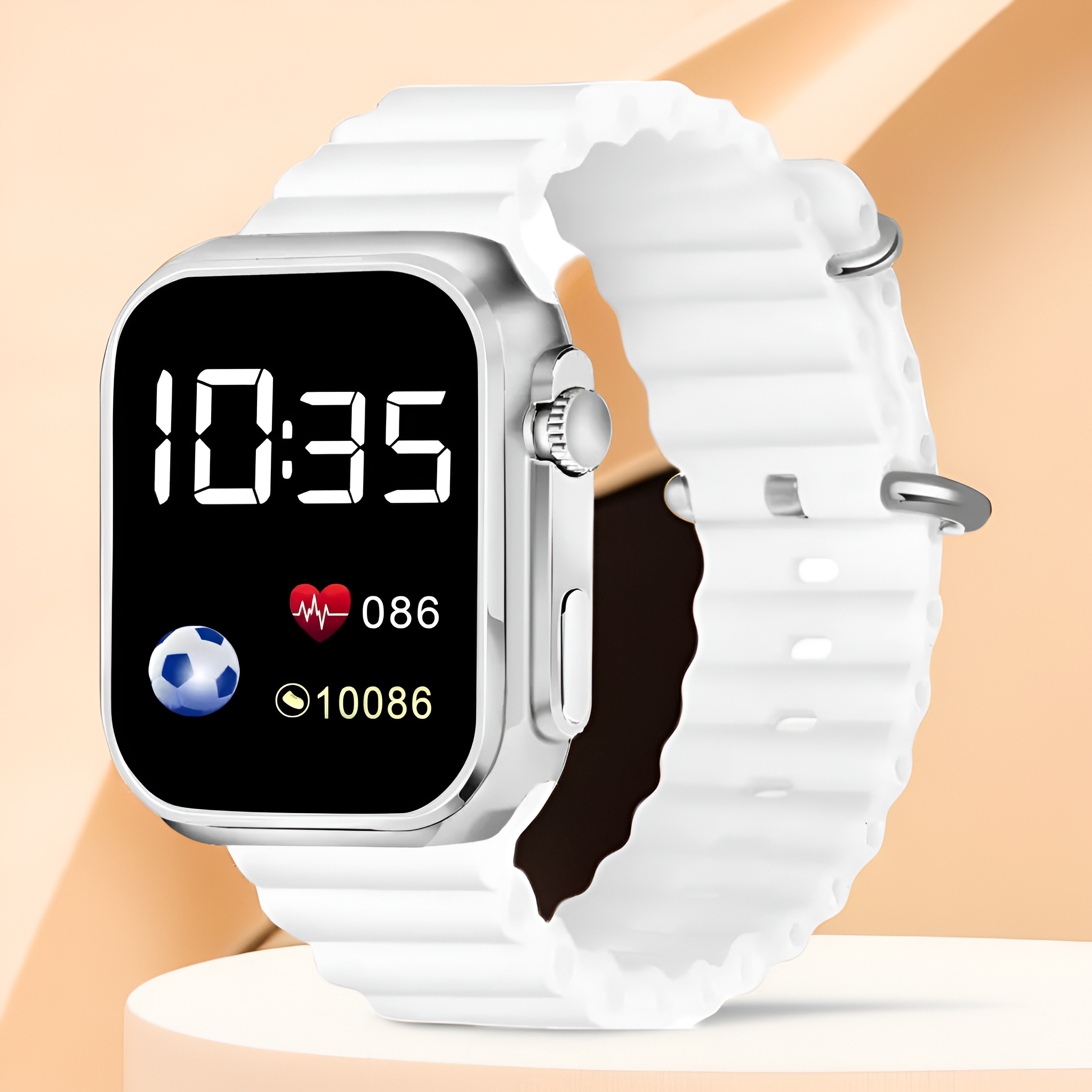 Square LED Digital Wrist Watch | Band