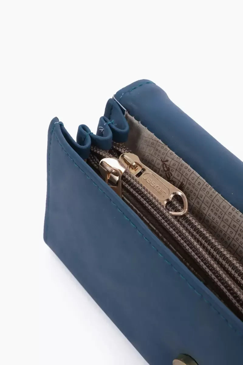 Women's Embellished Envelope Wallet Purse - Teal