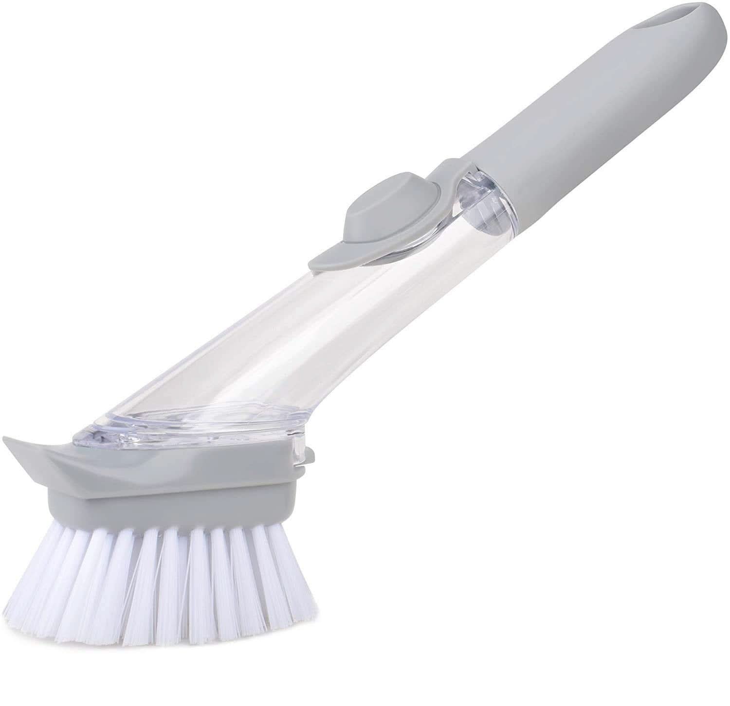 Automatic Liquid Dispenser Dish Brush Scrubber