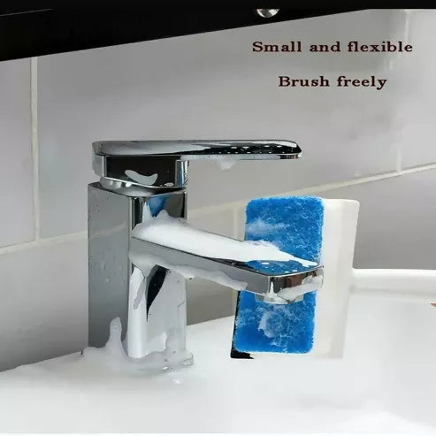 2-in-1 Glass Wiper & Cleaning Brush – Double-Sided Tool for Mirrors, Tiles, Windows & Pots.